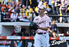 Hanwha Eagles reliever Jack Cushing celebrates after recording an out against the LG Twins during the clubs' KBO regular-season game at Daejeon Hanwha Life Ballpark in Daejeon on May 9 in this photo provided by the Eagles. [YONHAP]