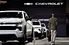 The Chevrolet logo is displayed at the New York International Auto Show in New York, Thursday, April 2, 2026. [AP/YONHAP]