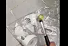A Threads user posts a clip, titled ″Goodbye Starbucks, smashing their Starbucks mug [SCREEN CAPTURE]