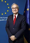 EU Ambassador to Korea Ugo Astuto poses for a photo during an interview with the Korea JoongAng Daily at the EU Delegation in central Seoul on Feb. 26 . [PARK SANG-MOON]