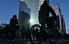 Morning commuters head to their offices in Gwanghwamun, central Seoul, on Feb. 19. [NEWS1]