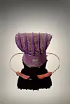 A royal crown worn by Prince Ui (1897-1970), on display at ″Folded Time, Unfolded Memory: Andong Palace″ exhibition at the Seoul Museum of Craft Art on April 28 [SEOUL MUSEUM OF CRAFT ART]