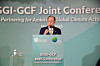 Former UN Secretary General Ban Ki-moon speaks at a joint conference hosted by the Global Green Growth Institute and the Green Climate Fund at the Four Seasons Hotel in central Seoul on May 21. [GGGI]