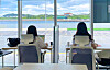 People work in an office space during a workcation in Gimnyeong Village, Jeju. [KOREA FISHERIES INFRASTRUCTURE PUBLIC AGENCY]