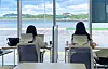 People work in an office space during a workcation in Gimnyeong Village, Jeju. [KOREA FISHERIES INFRASTRUCTURE PUBLIC AGENCY]