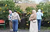 Tourists explore the Seongeup Folk Village in Seogwipo, Jeju, on April 18. [YONHAP]