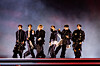 BTS performs during the its comeback show at the Gwanghwamun Square in Jongno District, central Seoul, on March 21. [NEWS1]
