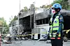 The remains of the Hanwha Aerospace’s Daejeon plant on June 3, after a deadly explosion that left five dead and two injured. [YONHAP]