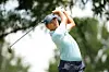 Korean golfer Kim Si-woo tees off on the second hole during the final round of the CJ Cup Byron Nelson 2026 at TPC Craig Ranch in Texas on May 24. [YONHAP]