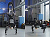 Stills from a video uploaded to YouTube on May 5 by Boston Dynamics that show a production version of the humanoid robot Atlas performing a handstand and other advanced maneuvers. [SCREEN CAPTURE]