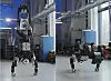 Stills from a video uploaded to YouTube on May 5 by Boston Dynamics that show a production version of the humanoid robot Atlas performing a handstand and other advanced maneuvers. [SCREEN CAPTURE]