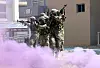 Korean Army soldiers train at a training ground in Incheon on April 2. [YONHAP]