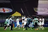 Naegohyang Women's FC players celebrate after defeating Suwon FC Women 2-1 to advance to the final of the AFC Women's Champions League at Suwon Sports Complex in Suwon on May 20. [YONHAP]