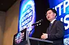 This file photo, provided by the Ministry of Science and ICT, shows First Vice Science Minister Koo Hyuk-chae speaking during an event in Seoul on Feb. 24. [YONHAP]