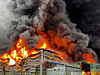 Flames rise from a factory in Yangju, Gyeonggi, on March 31. [GYEONGGI-DO FIRE SERVICES]