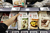 Bags of flour are stocked at a supermarket in Seoul on Feb. 20. [YONHAP]
