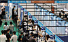 Seoul National University students attend a job fair held at the university campus in Gwanak District, southern Seoul, on Sept. 2, 2025. [YONHAP]