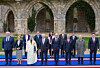 Foreign ministers pose for a group photo at the first Group of Seven foreign ministers’ meeting held near Paris, France, on March 27. [MINISTRY OF FOREIGN AFFAIRS]