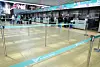 Check-in counter at Incheon International Airport is seen empty on April 1. [YONHAP]
