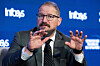 Qualcomm CEO Cristiano Amon speaks during the Semafor World Economy 2026 conference in Washington on April 13. [AFP/YONHAP]