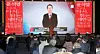 An AI avatar of then-People Power Party presidential candidate Yoon Suk Yeol delivers congratulatory remarks during an event held at the Grand Hillstone Hotel in Jeonju, North Jeolla, on Jan. 25, 2022. [NEWS1]