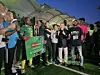 Organizers of the Korea Africa Cup of Nations football tournament pose for a group photo after the final match held in Pyeongtaek, Gyeonggi, on May 24. [NA SEON-JIN]