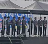 Boy band Wanna One greets fans at a meet and greet in Mapo District, western Seoul, on April 6, ahead of the premiere of its reality show “Wanna One Go: Back to Base,” which will be released on April 28. The reunion comes seven years after group’s disbandment in 2019. [SHIN HA-NEE]