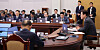 President Lee Jae Myung, right, speaks during a meeting with senior presidential aides at the Blue House in central Seoul on April 30. [JOINT PRESS CORPS]