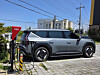 A Kia EV 9 is being charged using a bidirectional charging system provided for the vehicle-to-grid pilot service in Jeju Island on May 15. [HYUNDAI MOTOR GROUP]