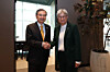 Foreign Minister Cho Hyun, left, and Australian Foreign Minister Penny Wong pose for a photo during an Asia-Pacific Economic Cooperation (APEC) event on Nov. 30, 2025. [MINISTRY OF FOREIGN AFFAIRS]