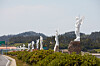 Angel sculptures in Shinan County, South Jeolla, supplied by a fraud artist Choi Yeong-cheol, otherwise known as Paulo Choi [SHINAN COUNTY]