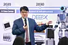 DeepX CEO Kim Lok-won speaks at the company's press conference at its Pangyo office in Gyeonggi on April 14. [DEEPX]