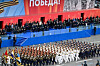 North Korean troops march in Russia's Victory Day parade at Moscow's Red Square on May 9 in this Korean Central News Agency photo released the following day. [YONHAP]