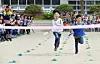 A photo of students racing at an event at Daejeon Yuseong District elementary school on April 26, 2017 [KIM SEONG-TAE]