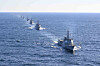 A batch of Korean Navy vessels cruises in waters off the East Sea in November 2025. [REPUBLIC OF KOREA NAVY]