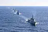 A batch of Korean Navy vessels cruises in waters off the East Sea in November 2025. [REPUBLIC OF KOREA NAVY]