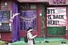 A decoration welcoming ARMY, fans of BTS, hangs on a storefront in Jung District, central Seoul, on March 15. [YONHAP]