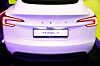 Tesla Model 3 is on display at the Everything Electric exhibition at the Excel London international exhibition and convention center in London on March 28, 2024. [REUTERS/YONHAP]