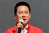 People Power Party leader Jang Dong-hyuk delivers a speech at a campaign rally at the entrance to Ongnyeon Market in Yeonsu District, Incheon, on May 24. [NEWS1]