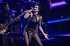 Dua Lipa performs during the 39th Annual Rock & Roll Hall of Fame Induction Ceremony at Rocket Mortgage FieldHouse in Cleveland on Oct. 19, 2025. [AP/YONHAP]