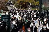 Students exit an exam venue at Ewha Womans University in Seodaemun District, western Seoul, in this image from 2024. [NEWS1]