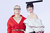 Actors Meryl Streep and Anne Hathaway pose for photos during a press conference for the upcoming film “The Devil Wears Prada 2” at the Four Seasons Hotel Seoul in Jongno District, central Seoul, on April 8. [DANIELA GONZALEZ PEREZ]