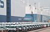 Cars are waiting to be exported at a port in Pyeongtaek, Gyeonggi, on April 3. [YONHAP]