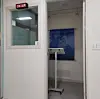 A set for preparing broadcast speeches is in place, at a speech academy in Daechi-dong, Gangnam District, southern Seoul, that runs classes preparing students for school council elections. [LEE GYU-RIM]