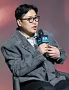 Kim Sung-hoon, director of ″Gold Land,″ speaks at a press conference for the Disney+ crime thriller series at the Conrad Seoul hotel in Yeongdeungpo District, western Seoul, on April 27. [NEWS1]