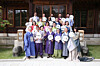 International cultural figures pose for a photo dressed in hanbok (traditional Korean dress) at the Culture Communication Forum in 2016. [COREA IMAGE COMMUNICATION INSTITUTE]