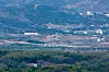 The demilitarized zone is seen from Paju, Gyeonggi on May 2, 2025. [YONHAP]