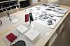 Card holders, key chains and paper posters for sale at the BTS pop-up store on the fourth floor of The Heritage at Shinsegae The Main in Jung District, central Seoul. [WOO JI-WON]