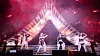 Blackpink featured images of a traditional Korean roof for its Coachella stage in 2023. [YG ENTERTAINMENT]