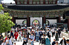 Tourists and citizens fill the streets near Gyeongbok Palace in central Seoul on May 5, Children's Day. [NEWS1]